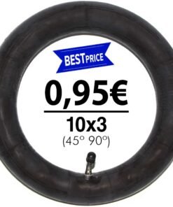 Cámara de aire 10x3 - 255x80 (válvula 45º 90º) (estándar)