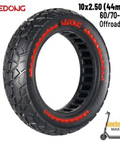 Rueda maciza roja 10x2,5-6,5 - Offroad (44MM)