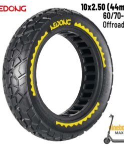 Rueda maciza amarilla 10x2,5-6,5 - Offroad (44MM)
