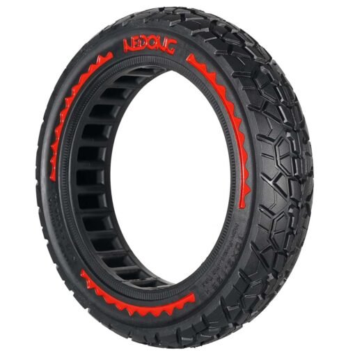 Rueda maciza ROJO offroad 10x2,125-6,5 42,5mm - Imagen 2