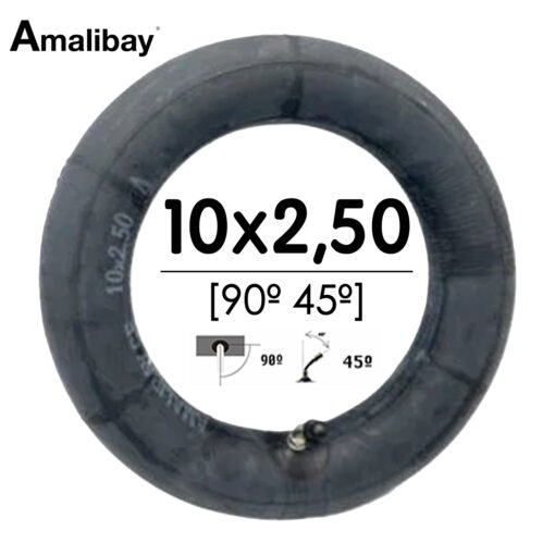Cámara de aire 10x2,5 (válvula 90º 45º) - Premium