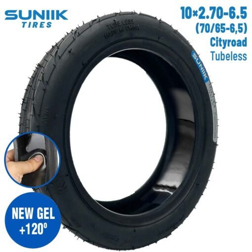Neumático con gel antipinchazo 10x2,7-6,5 (70/65-6,5) Cityroad