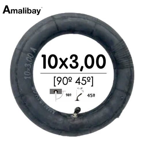 Cámara de aire 10x3 - 255x80 (válvula 90º 45º)