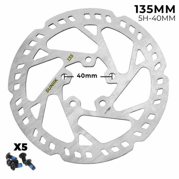 Disco de freno 135mm para Xiaomi PRO / PRO 2  - Dentado (5H - 40MM)
