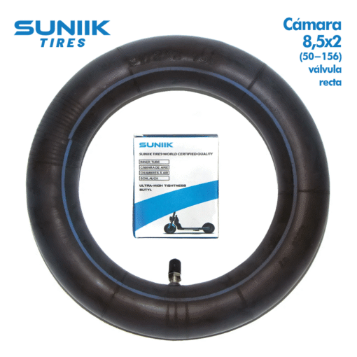 Cámara de aire 8,5x2 (50-156) Válvula Recta SUNIIK