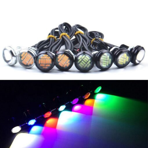 Luz Led ojo de Aguila (pack de 2 luces) Blanco (12 leds por luz) - Imagen 2