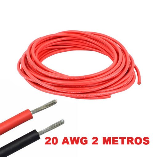 Cable eléctrico Silicona Flexible 20 AWG (Rojo)