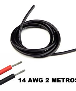 Cable eléctrico Silicona Flexible 14 AWG (Negro) 