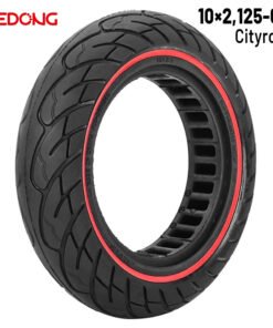 Rueda maciza 10x2,125-6,5 36mm Roja