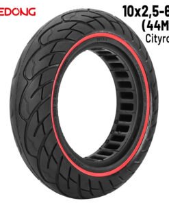 Rueda maciza 10x2,5-6,5 Rojo (44MM)