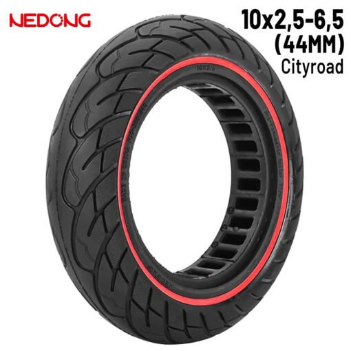 Rueda maciza 10x2,5-6,5 Rojo (44MM)
