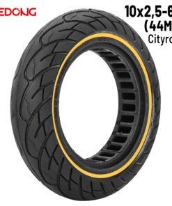 Rueda maciza 10x2,5-6,5 Amarilla (44MM)