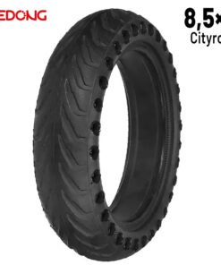 Rueda maciza 8,5x2 Agujereada NEGRA Para Xiaomi
