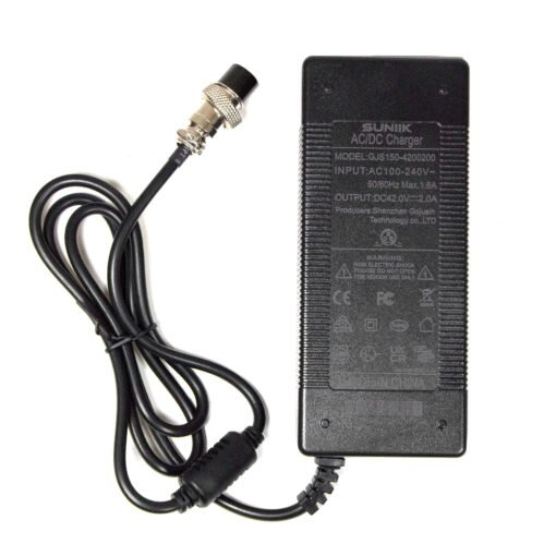 Cargador premium 42V 2A (conector 3 Pines GX16) - Imagen 2