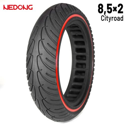 Rueda maciza ultraligera 8,5x2 - Línea Roja