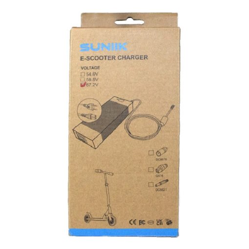 Cargador premium 67.2V 2A (conector 3 Pines GX16) - Imagen 6