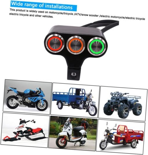 Botonera triple (2 interruptores + pulsador) para patinete eléctrico y bicicletas (Conector SM incluido) - Imagen 6