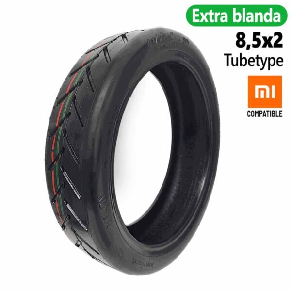 Rueda Cubierta 8,5x2-6,1 tubetype - (Goma blanda)