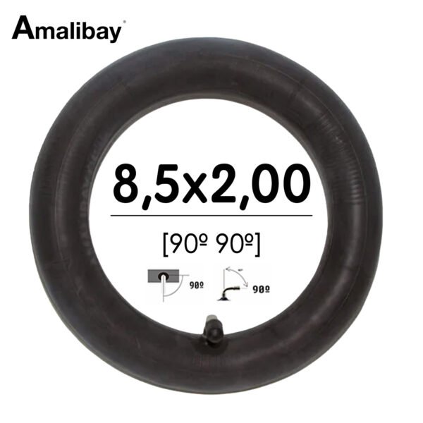 Cámara de aire 8,5x2 (50/134) (válvula 90º 90º)  - Premium