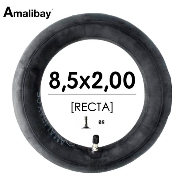 Cámara de aire 8,5x2 (válvula recta) Semireforzada - Premium