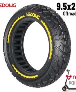 Rueda maciza amarilla ultraligera 9,5x2,5 (Versión offroad V2)