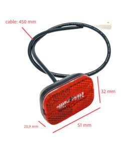 Luz trasera para Bogist Urbetter M6, Ecoxtrem Bison, B-Mov freestyle 5 y similares