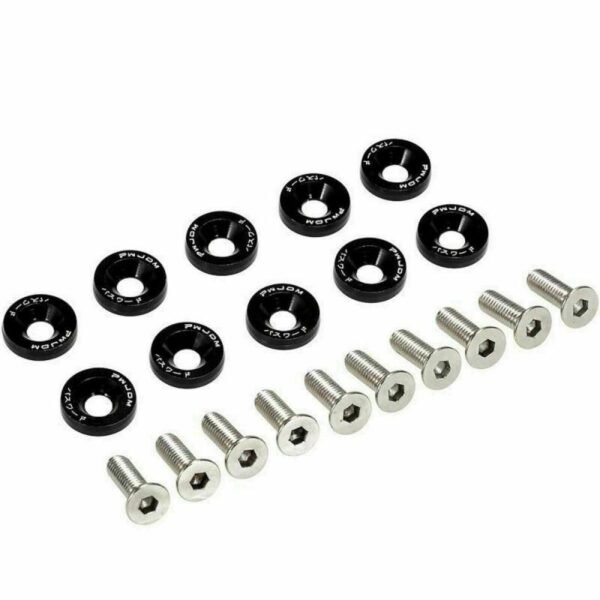 Arandela Tornillo de Aluminio Negro (Pack 10 unidades)