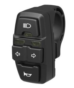 Botonera BSK321 con Intermitentes, luz y claxon - Cable 1,5M (Conector SM incluido)