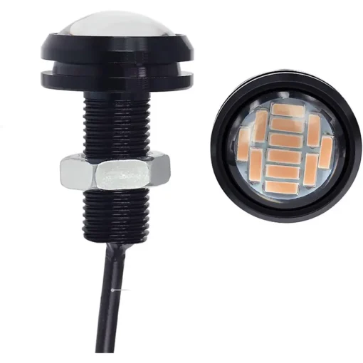 Luz Led ojo de Aguila (pack de 2 luces) Amarillo (12 leds por luz)