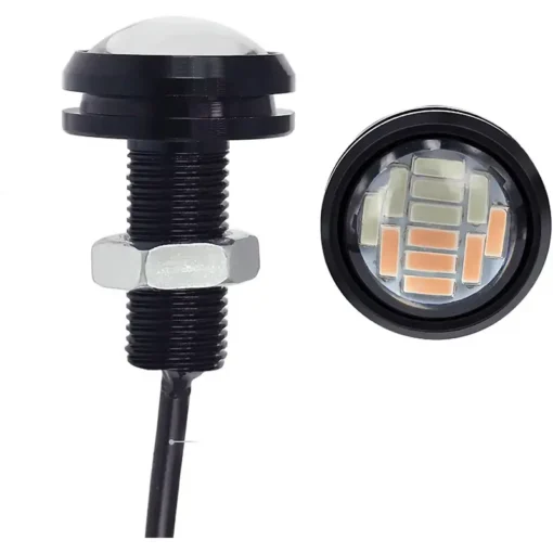 Luz Led ojo de Aguila (pack de 2 luces) Rojo-Amarillo (12 leds por luz)