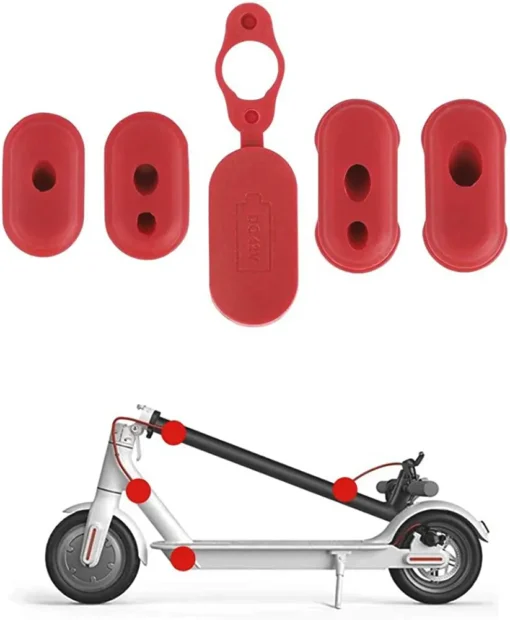 Gomas para Cables Patinete Xiaomi M365 / Pro Rojo - Imagen 2
