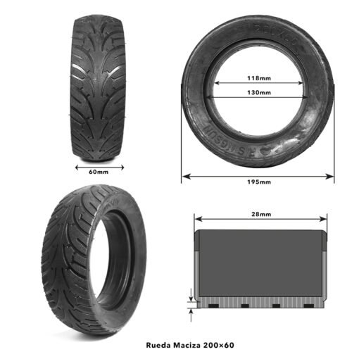 Rueda Maciza 200x60 - Imagen 4