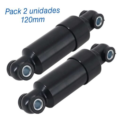 Cilindro muelle amortiguador patinete eléctrico 120mm (Pack 2 unidades)