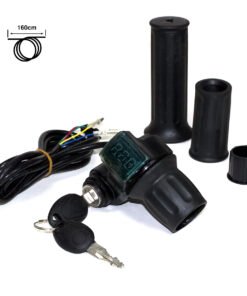Acelerador de puño con llave indicador de batería (36V) - conector SM