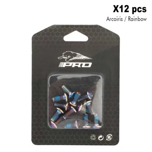 Tornillos de disco arcoíris (Pack 12 unidades)