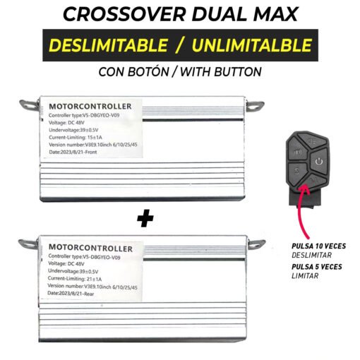 Controladoras Smartgyro deslimitables para Crossover Dual Max (delantera + trasera) - Homologado