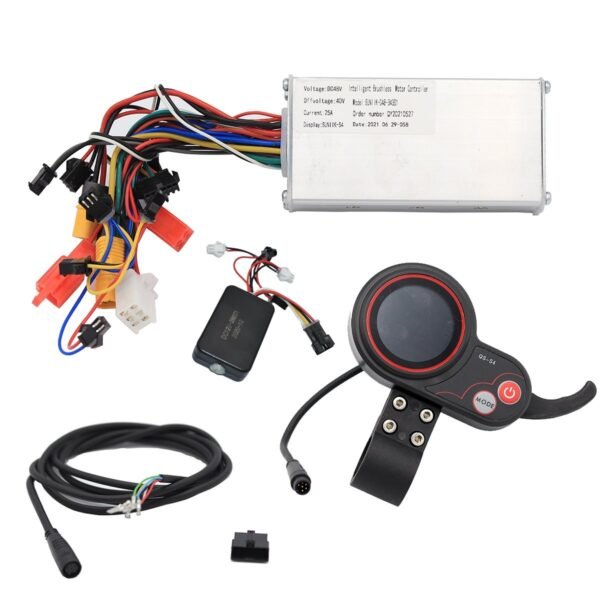 Kit electrónica genérico 48V/52V - 25A  (Display QS S4 + Controladora + Cableado)