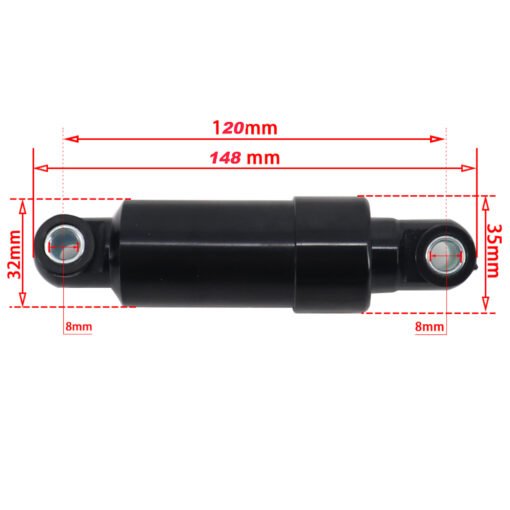 Cilindro muelle amortiguador patinete eléctrico 120mm (Pack 2 unidades) - Imagen 3