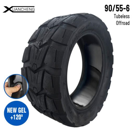 Rueda cubierta 90/55-6 Tubeless (Con gel antipinchazos) (Ninebot GT1 GT2)