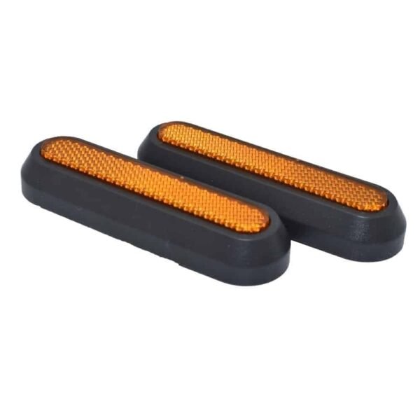 Tapas embellecedores reflectantes laterales reflectantes para rueda trasera con catadióptrico para Xiaomi (pack de 2 unidades)